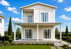 Casă prefabricată cu două etaje de 116 m²