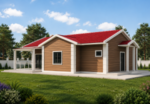 Alternative view of 155 m² Steel Frame House
