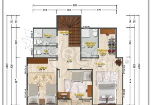167 m² Two Story Steel Frame House - Image 4
