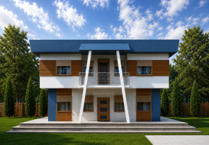 Steel Construction Houses 35 167 m² Two Story Steel Frame House