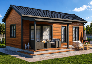 Alternative view of 45 m² Steel Frame House