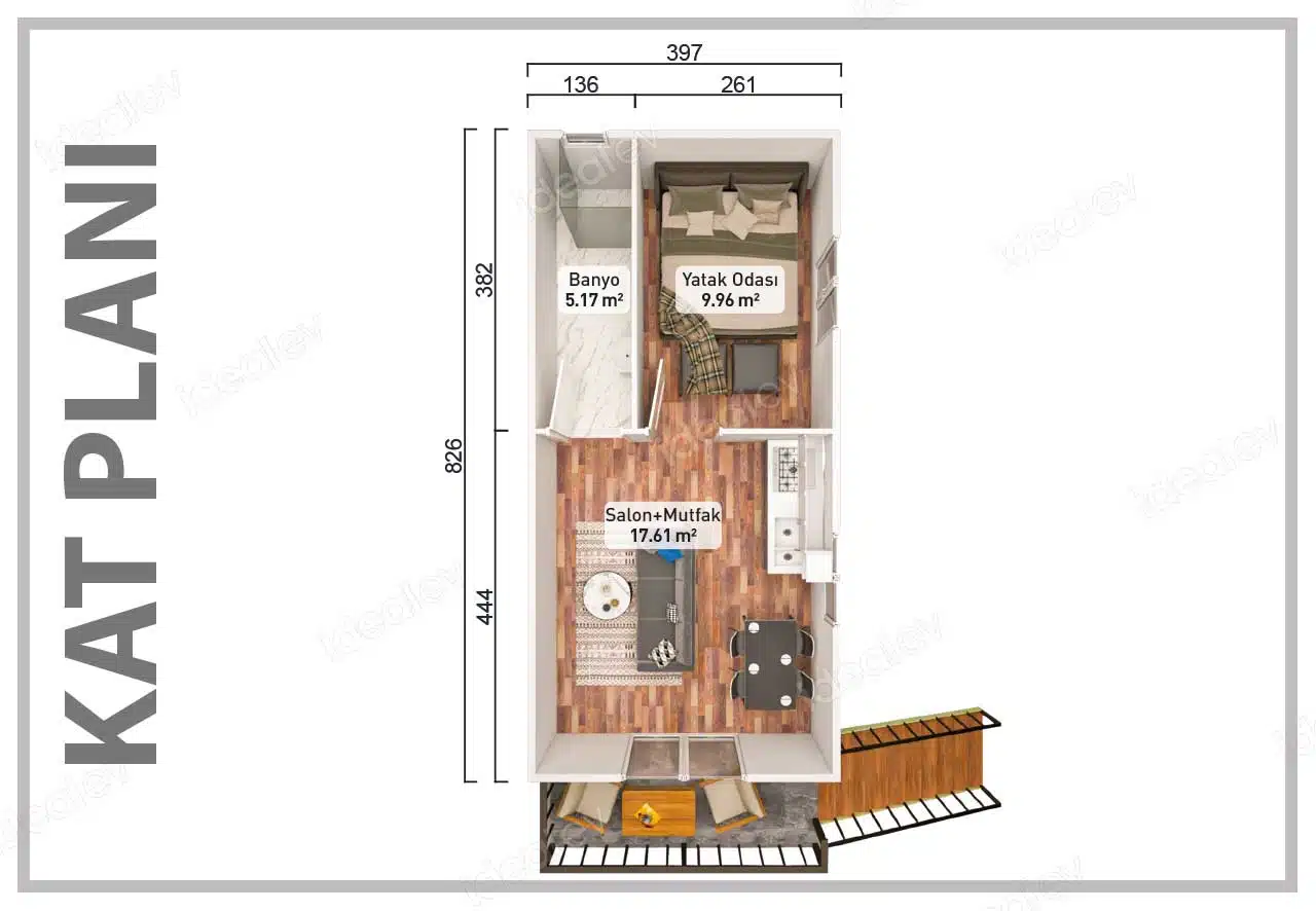 33m2 prefabbricati ev 4 1 Casa prefabbricata di 33 m² - Immagine 2